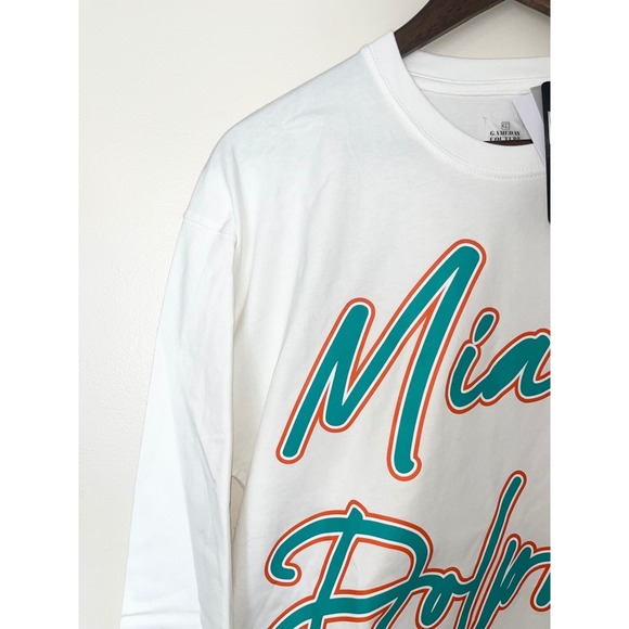 GAMEDAY COUTURE Miami Dolphins NWT Long Sleeve Oversized Shirt NFL | SMALL - Picture 12 of 15